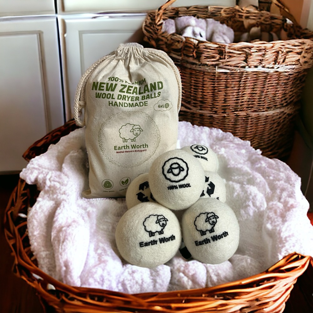 6 pack of wool dryer balls